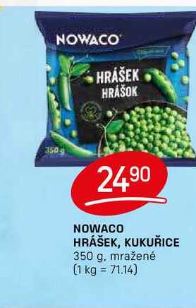 NOWACO HRÁŠEK, KUKUŘICE 350 g, mražené