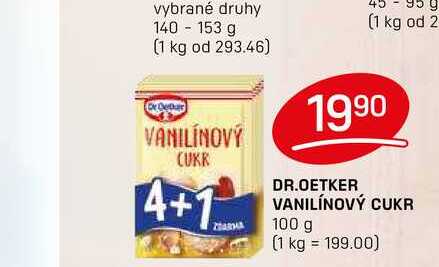 DR.OETKER VANILÍNOVÝ CUKR 100 g 