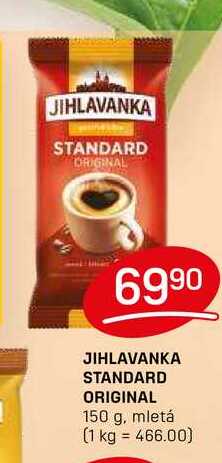 JIHLAVANKA STANDARD ORIGINAL 150 g, mletá 