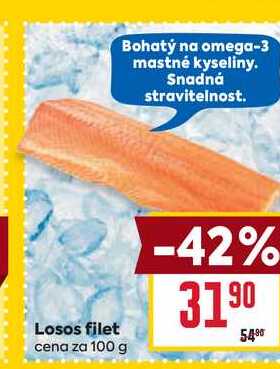 Losos filet cena za 100 g