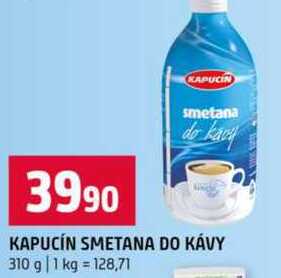 KAPUCÍN SMETANA DO KÁVY 310 g