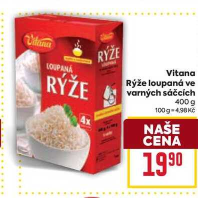 Vitana Rýže loupaná ve varných sáčcích 400 g 