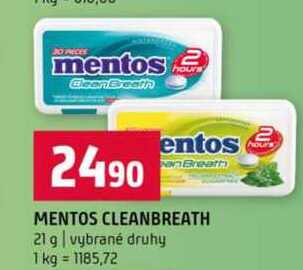 MENTOS CLEANBREATH 21 g