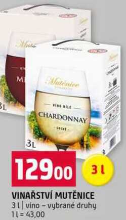 VINAŘSTVÍ MUTĚNICE 3 l