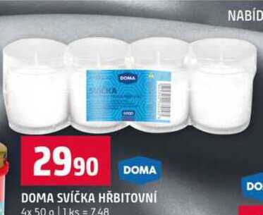DOMA SVÍČKA HŘBITOVNÍ 4x 50 g