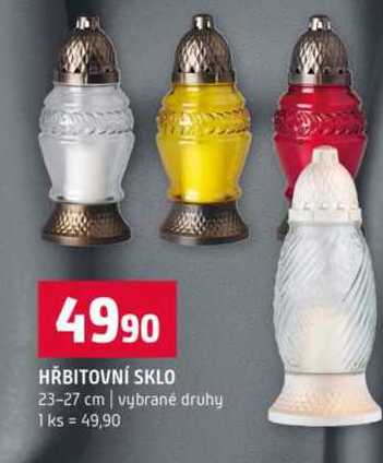 HŘBITOVNÍ SKLO 23-27 cm