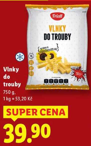 Vlnky do trouby, 750 g
