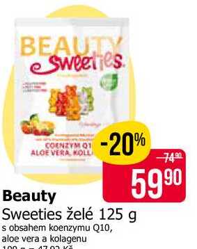 Beauty Sweeties želé 125 g 