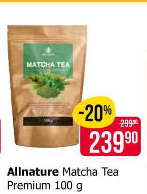 Allnature Matcha Tea Premium 100 g 