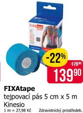 FIXAtape tejpovací pás 5 cm x 5 m Kinesio