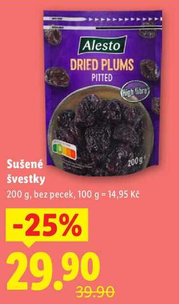 Sušené švestky, 200 g