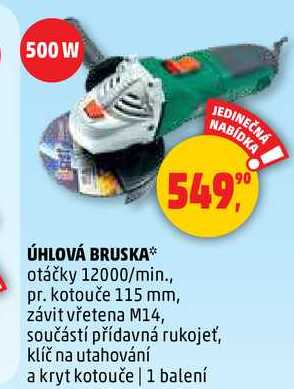 ÚHLOVÁ BRUSKA, 1 balení 