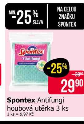 Spontex Antifungi houbová utěrka 3 ks 