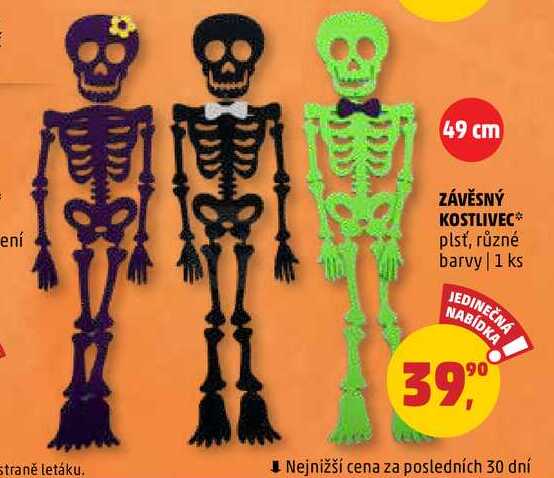 ZÁVĚSNÝ KOSTLIVEC, 1 ks