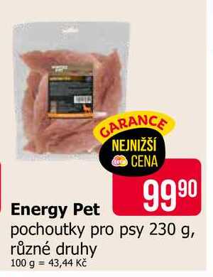 Energy Pet pochoutky pro psy 230 g, různé druhy