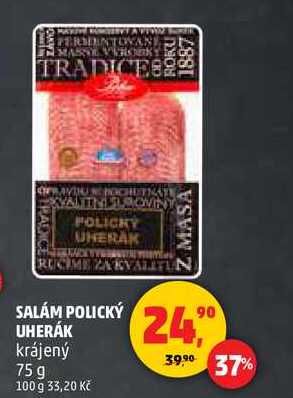 SALÁM POLICKÝ UHERÁK, 75 g 
