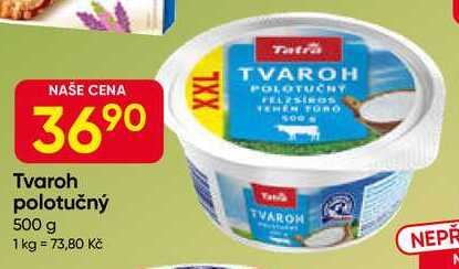 Tatra Tvaroh polotučný 500 g 
