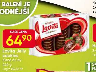 Lovita Jelly cookies různé druhy 420 g