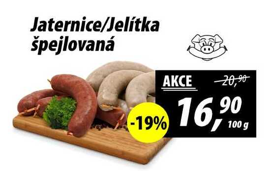 Jaternice/Jelítka špejlovaná, 100 g 
