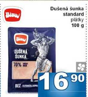 Dušená šunka standard plátky 100 g