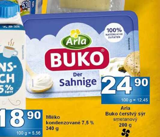 Arla Buko čerstvý sýr smetanový 200 g 