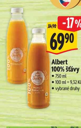 Albert 100% šťávy 750 ml