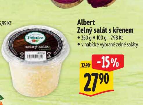   Albert Zelný salát s křenem 350 g  