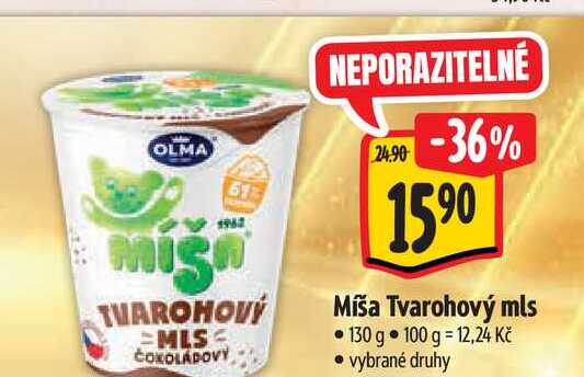   Míša Tvarohový mls 130 g 