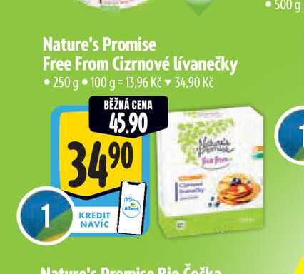 Nature's Promise Free From Cizrnové lívanečky 250 g 