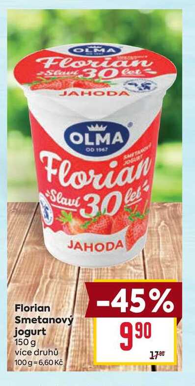 Florian Smetanový jogurt 150 g 