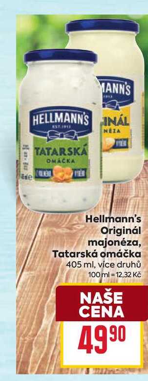 Hellmann's Originál majonéza, Tatarská omáčka 405 ml