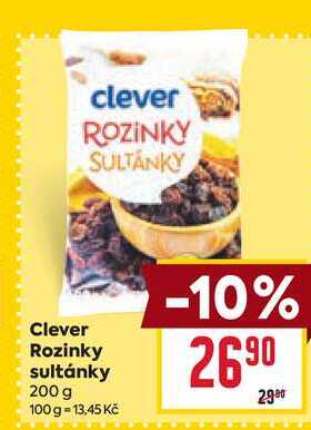 Clever Rozinky sultánky 200 g 