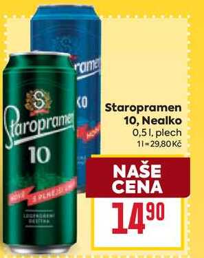 Staropramen 10 0,51, plech