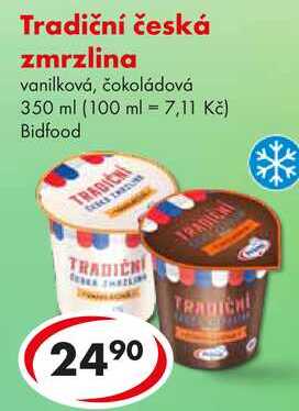 Tradiční česká zmrzlina, 350 ml 