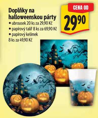 Doplňky na halloweenskou párty 