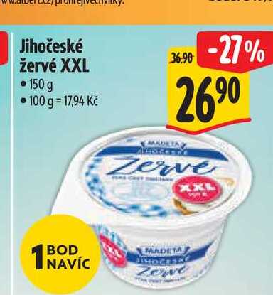 Jihočeské žervé XXL 150 g  