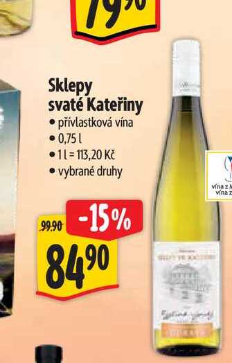 Sklepy svaté Kateřiny  0,75 l