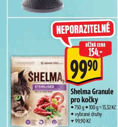   Shelma Granule pro kočky  750 g 