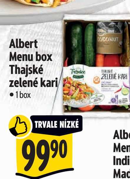 Albert Menu box Thajské zelené kari 1 box 
