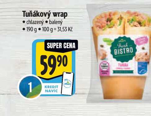 Tuňákový wrap 190 g