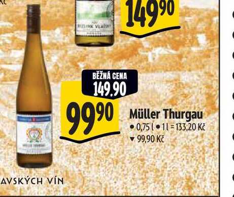   Müller Thurgau  0,75 l