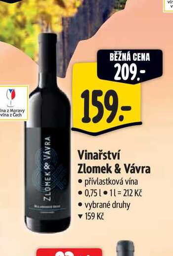   Vinařství Zlomek & Vávra 0,75 l