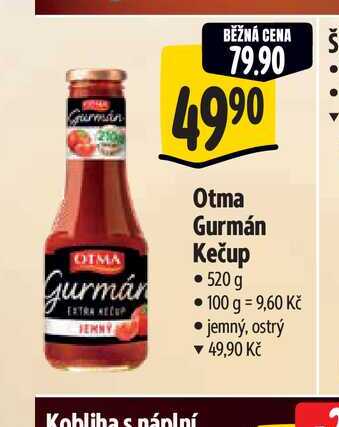   Otma Gurmán Kečup 520 g