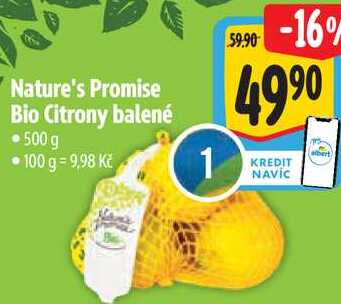 Nature's Promise Bio Citrony, 500 g