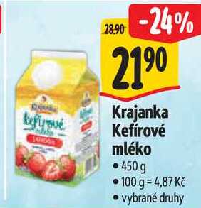 Krajanka Kefírové mléko, 450 g