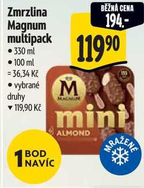 Zmrzlina Magnum multipack, 330 ml 
