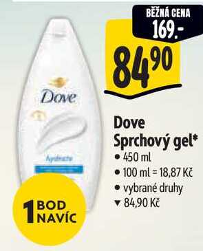 Dove Sprchový gel, 450 ml