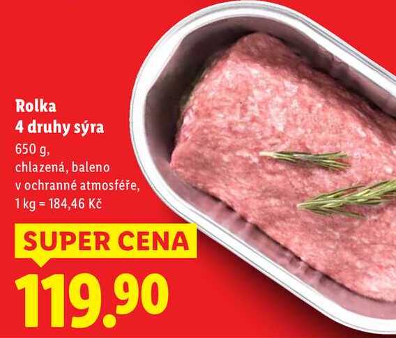 Rolka 4 druhy sýra, 650 g