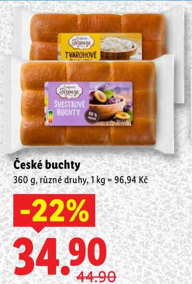 České buchty, 360 g