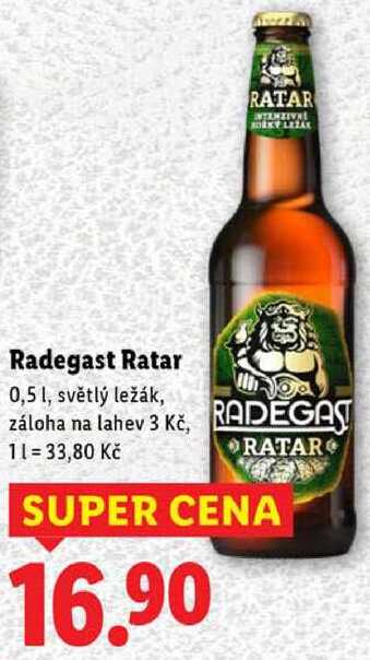 Radegast Ratar, 0,5 l